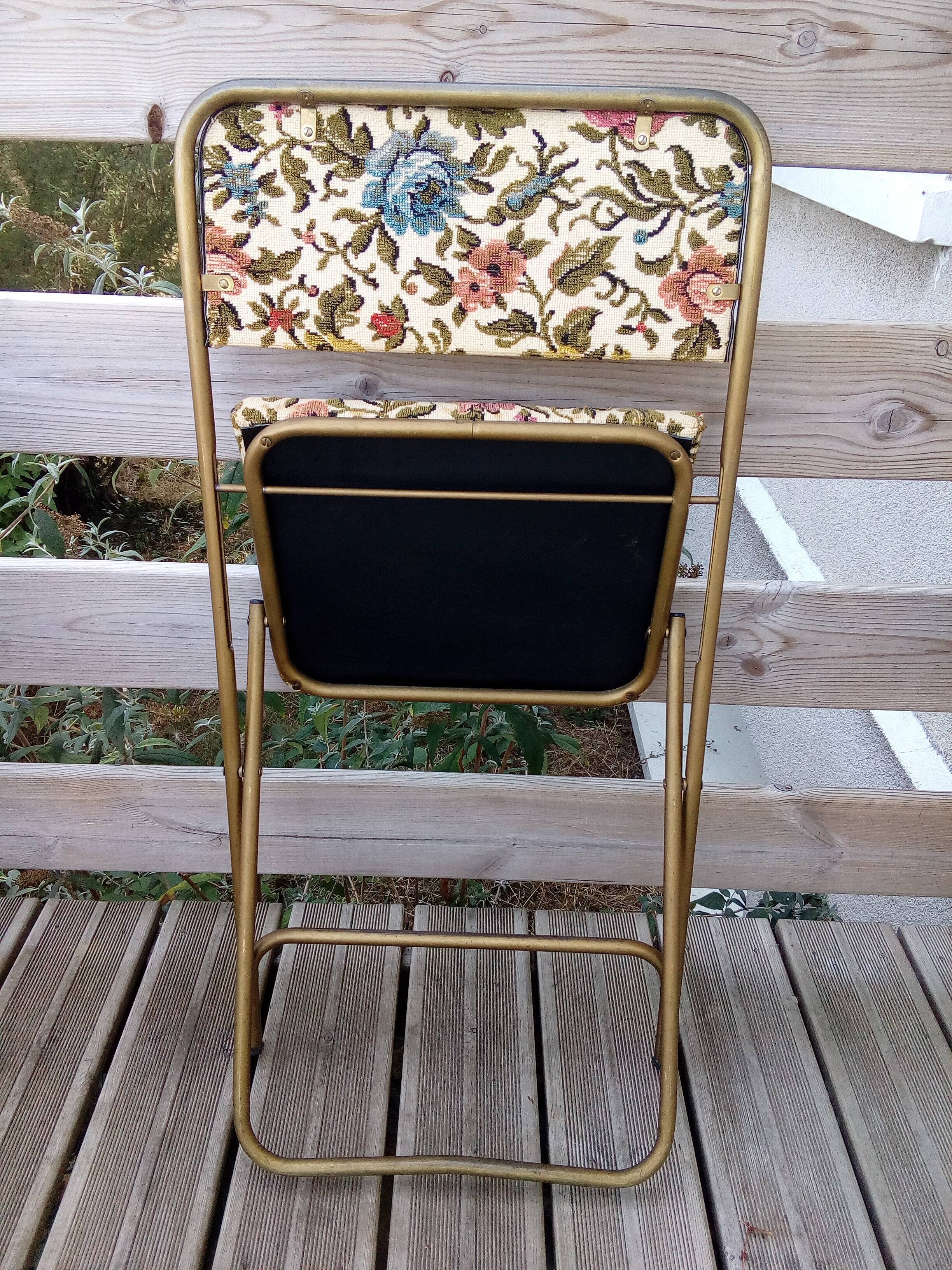 Chaise pliante Lafuma modèle Chantazur d'avant 1968