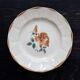 Round serving dish vintage faience Digoin Sarreguemines 9181