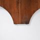 Mid-Century Circular Coffee Table with Wooden Base and Glass Top
