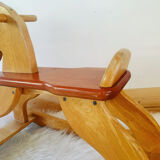 Vintage wooden rocking horse