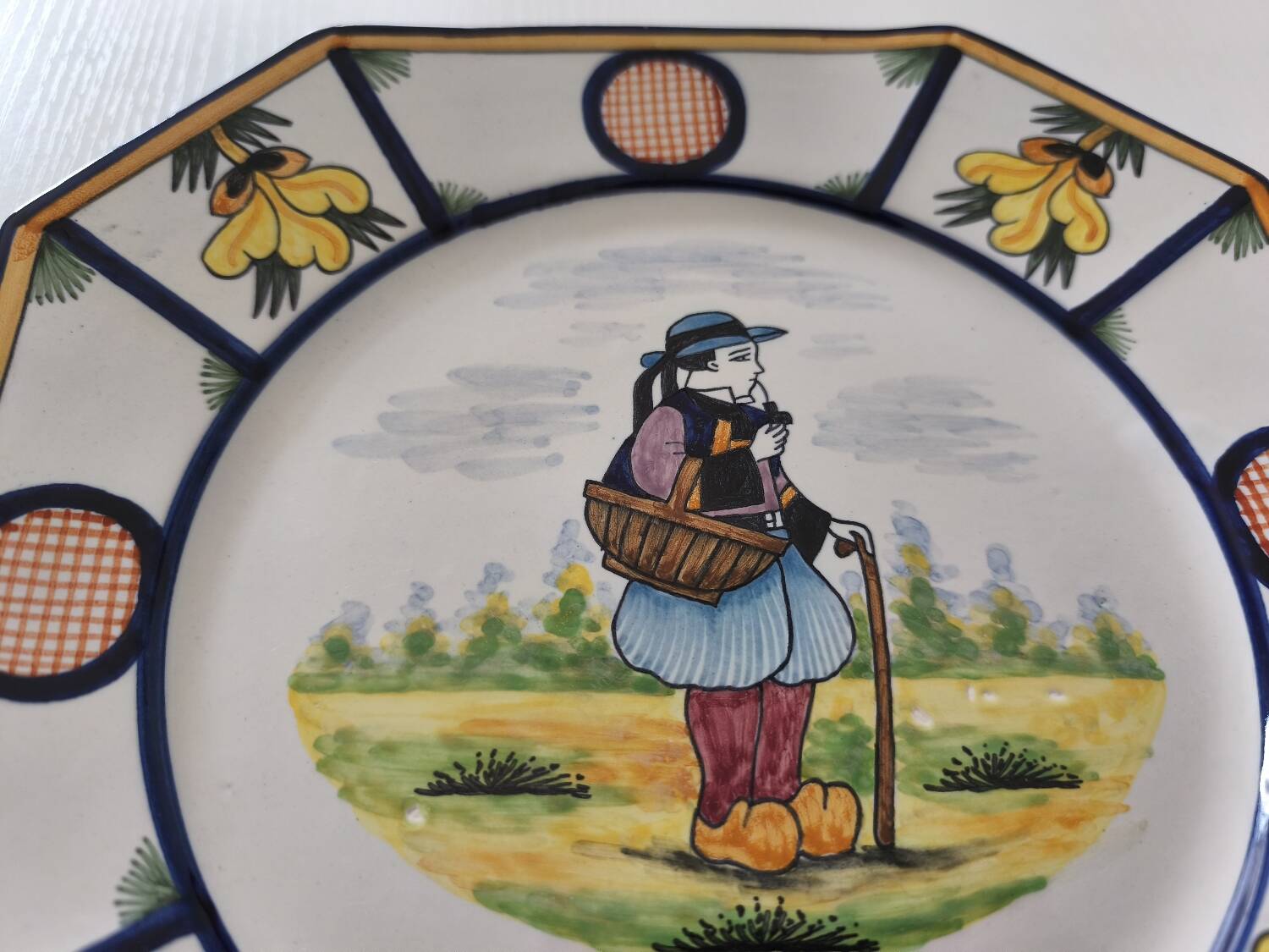 2 Henriot Quimper plates