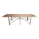 Large industrial table made of metal and beech.