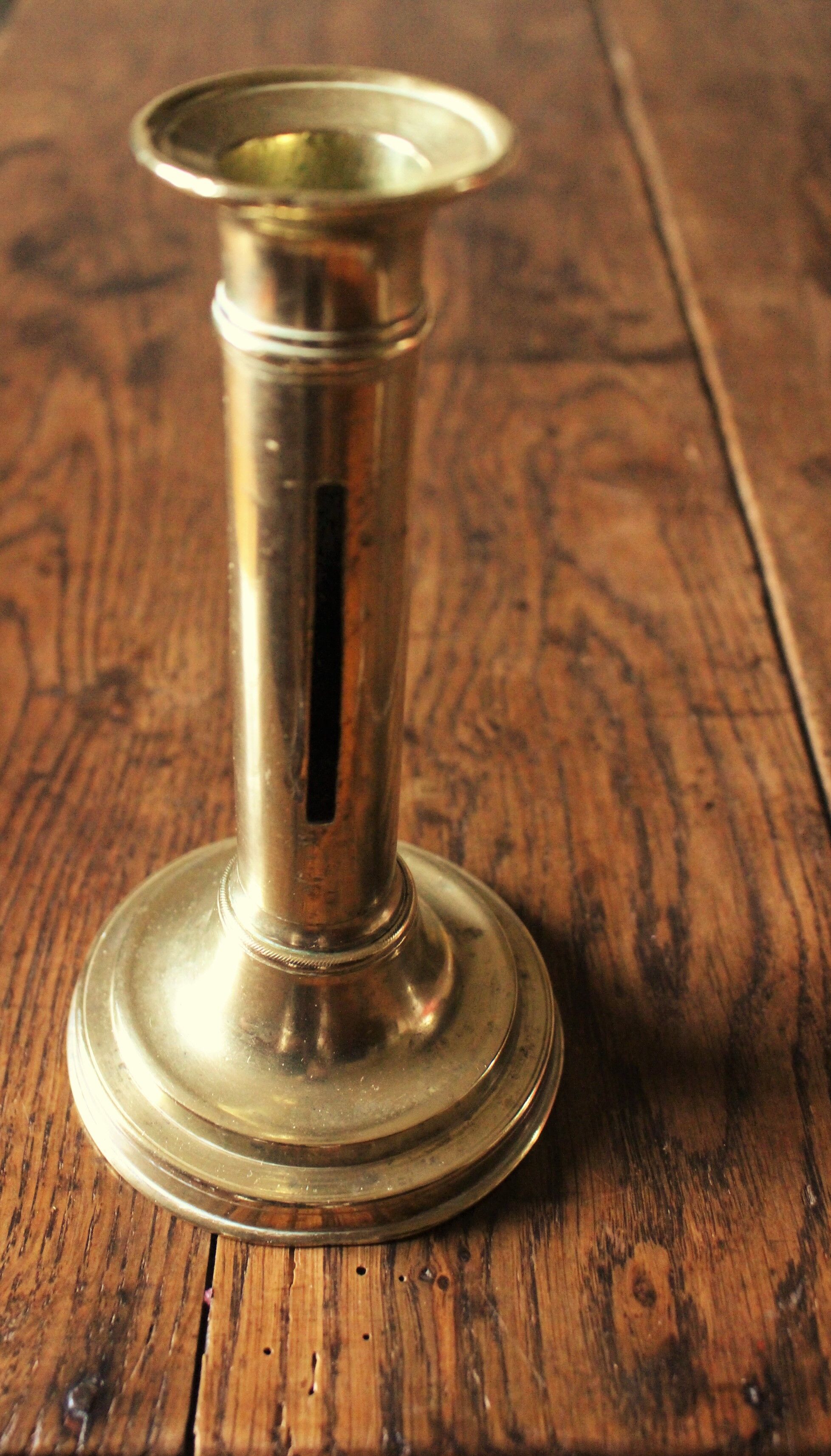 Brass torch candle holder