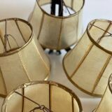 7 leather lampshades, 1960-1970