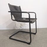 Four vintage Bauhaus tubular chairs.