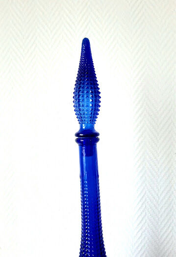 Diamond blue Empoli decanter