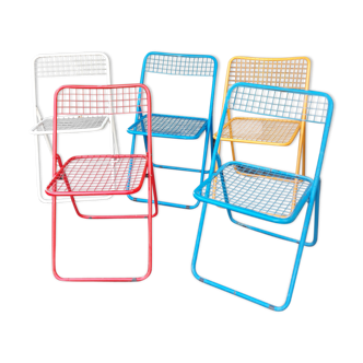 Série de 5 chaises Ted Net par Nils Gamellgaard pour Ikea années 70/80