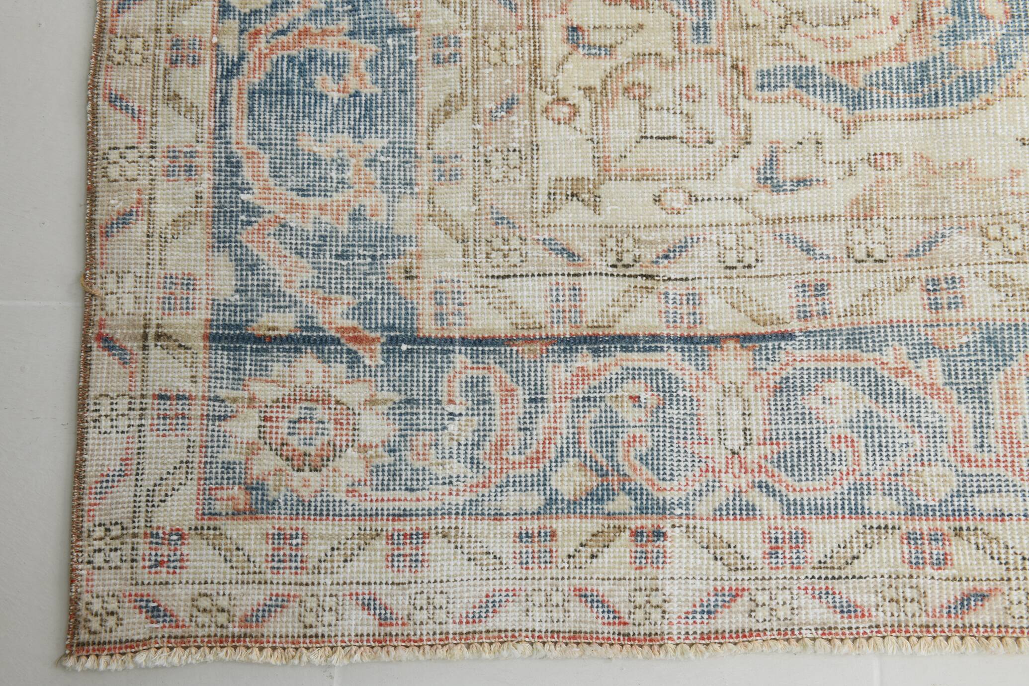 8x11 Dusty Red Vintage Persian Rug, 243x347Cm