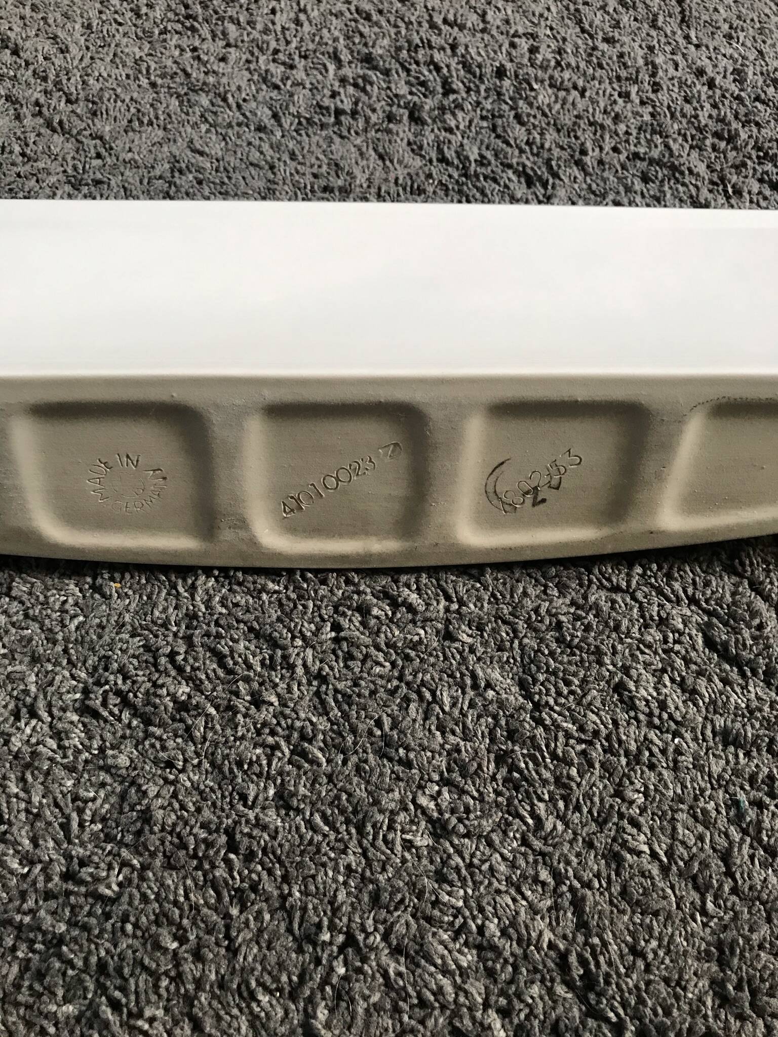 Vintage white porcelain ceramic bathroom wall shelf from the 1950s