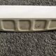 Vintage white porcelain ceramic bathroom wall shelf from the 1950s