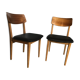 Pair of vintage Scandinavian chairs 1960's