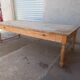 Grande table de communauté en chêne et sapin