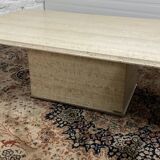 Vintage travertine coffee table from the 70s