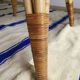 Large vintage rattan and bamboo coffee table