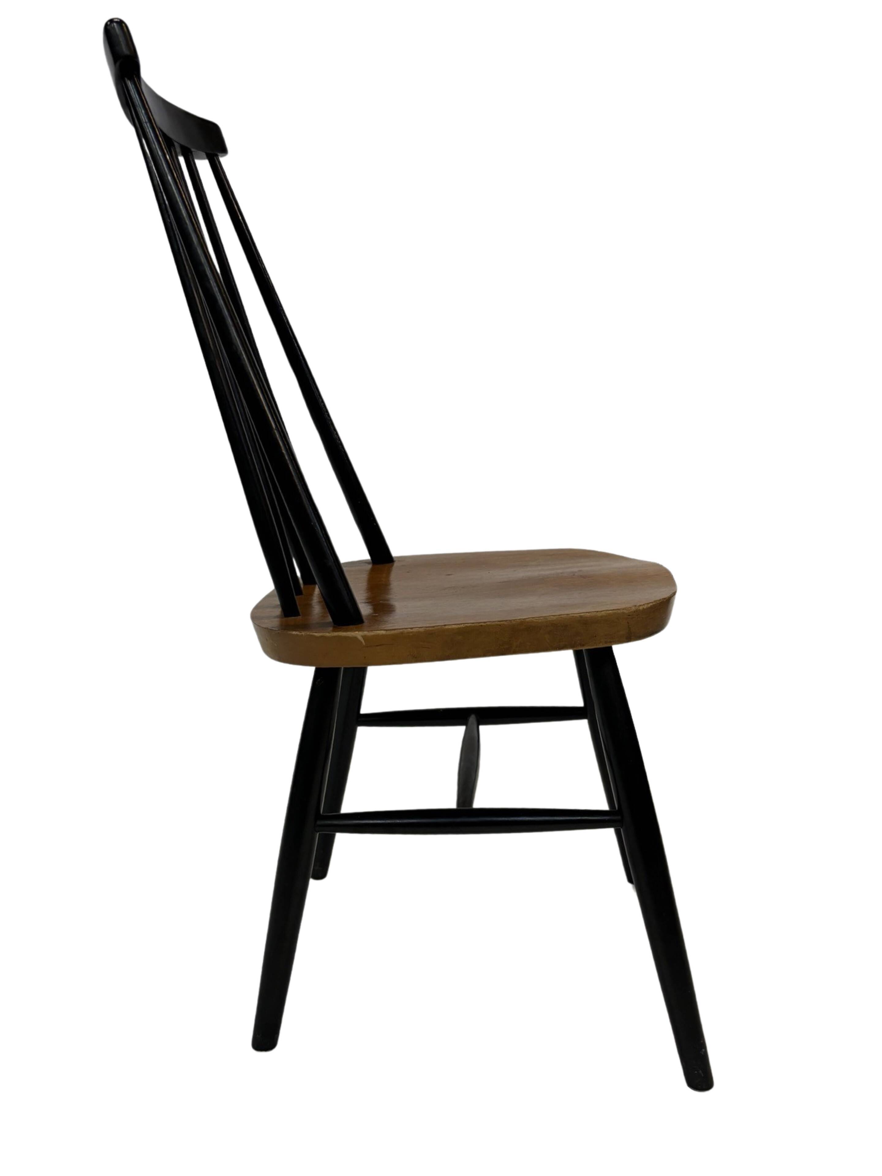 Mid-Century modern spindle back chair by Ilmary Tapiovaara, 1960s