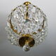 Lustre corbeille en cristal