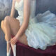 Tableau huile toile danseuse Joan MAYOR