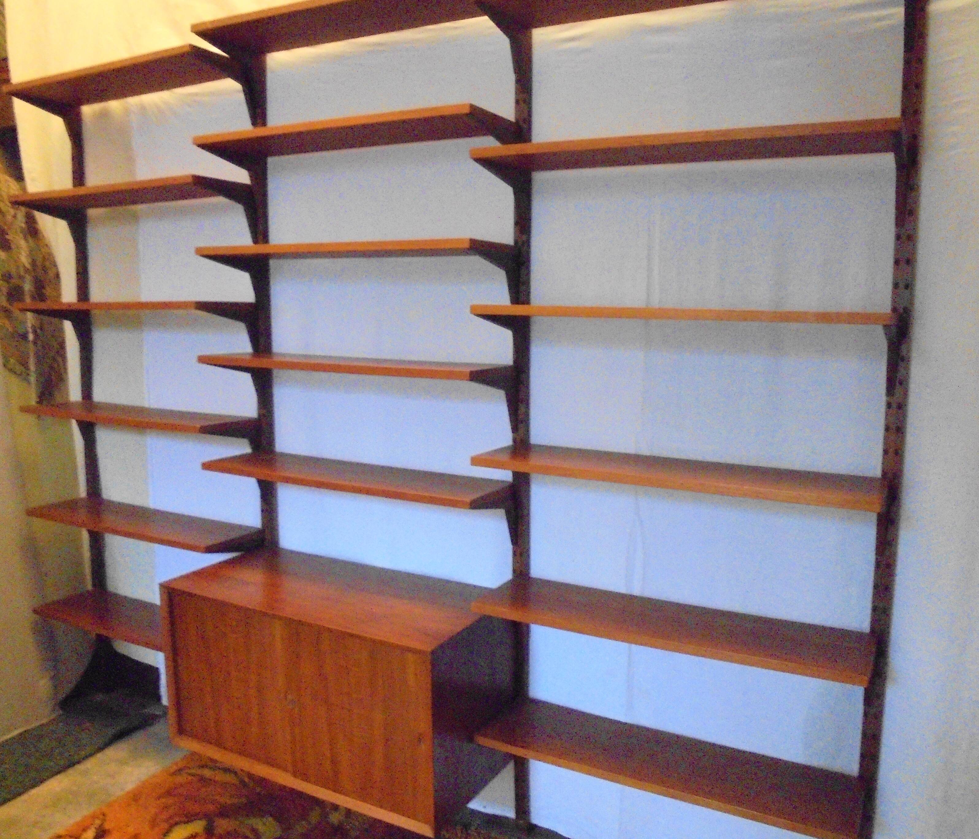 Danish modular library furniture by Poul Cadovius from the 60s