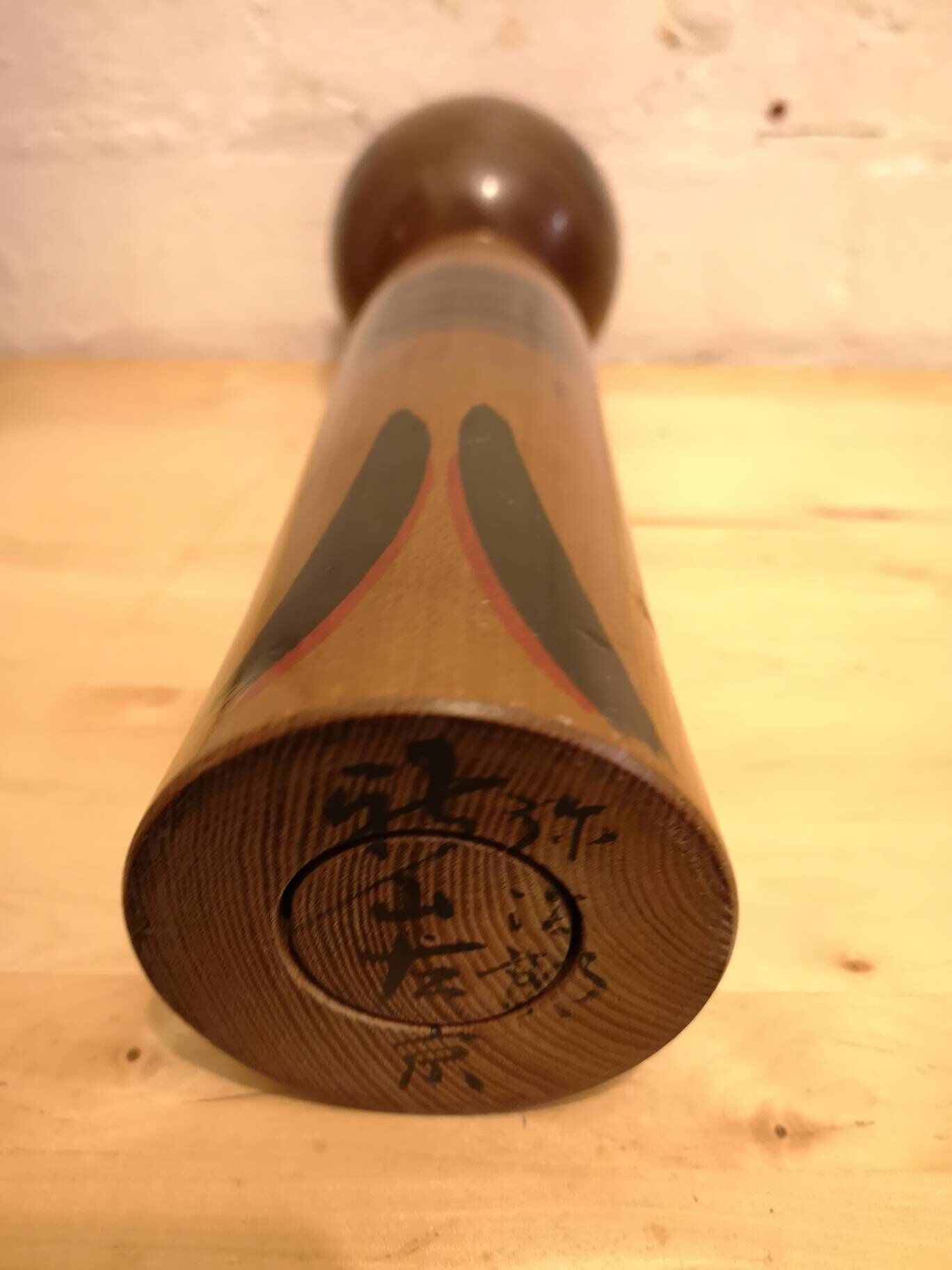 1950s Kokeshi japanese wooden hand painted doll