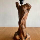 Anthropomorphic wooden lamp foot