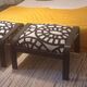 Pair of poufs
