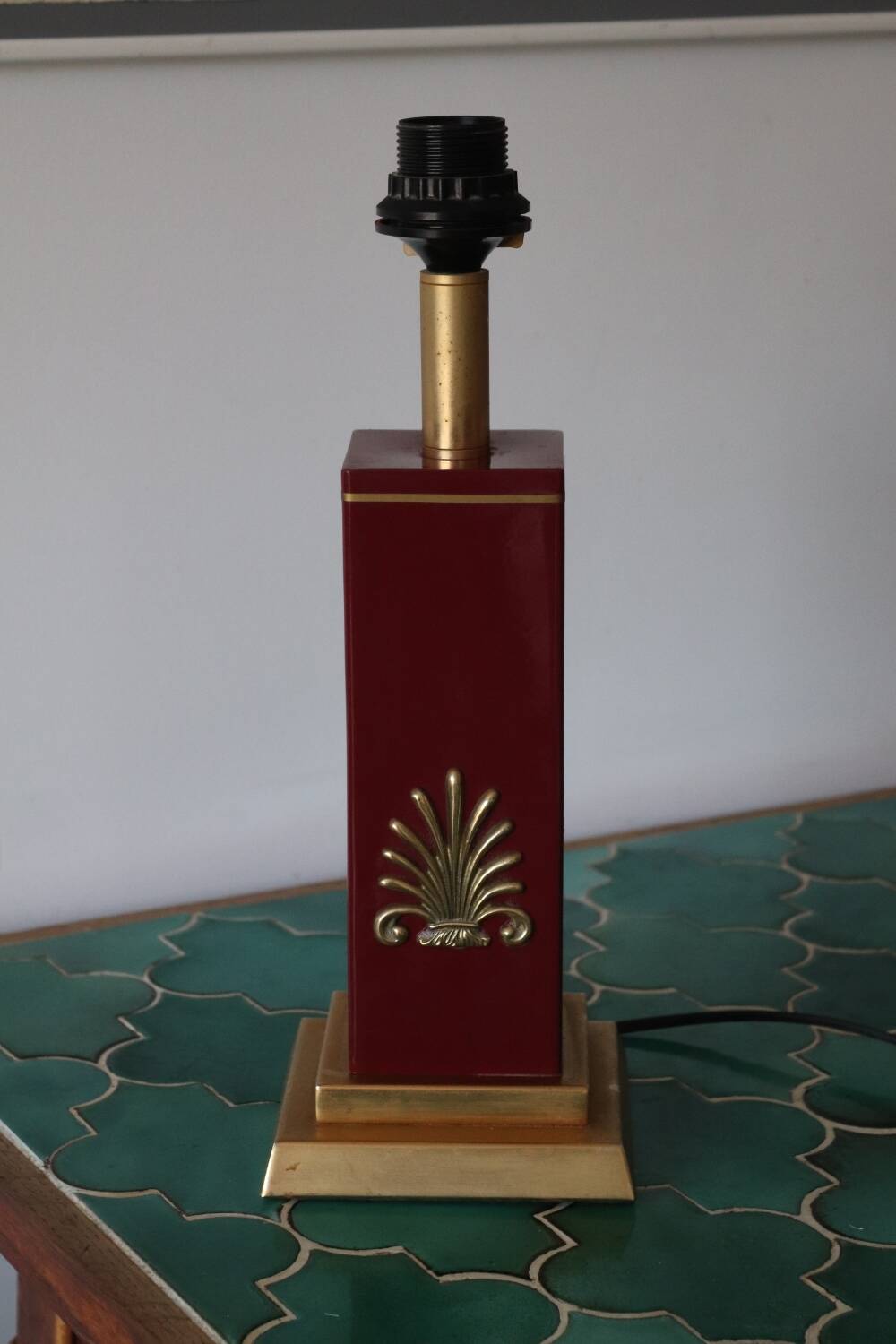 Unilux vintage red lamp base