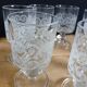 7 vintage wine glasses