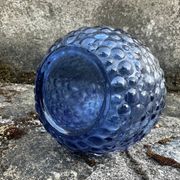 Carafe empoli violet mauve petits bulles hobnail