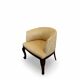 An antique Italian bar chair and a matching tufted vanity stool.