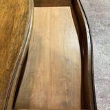 Curved commode in Louis XV style made of walnut.