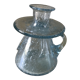 Biot bubble blow glass candle holder