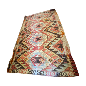 tapis Kilim ancien beige