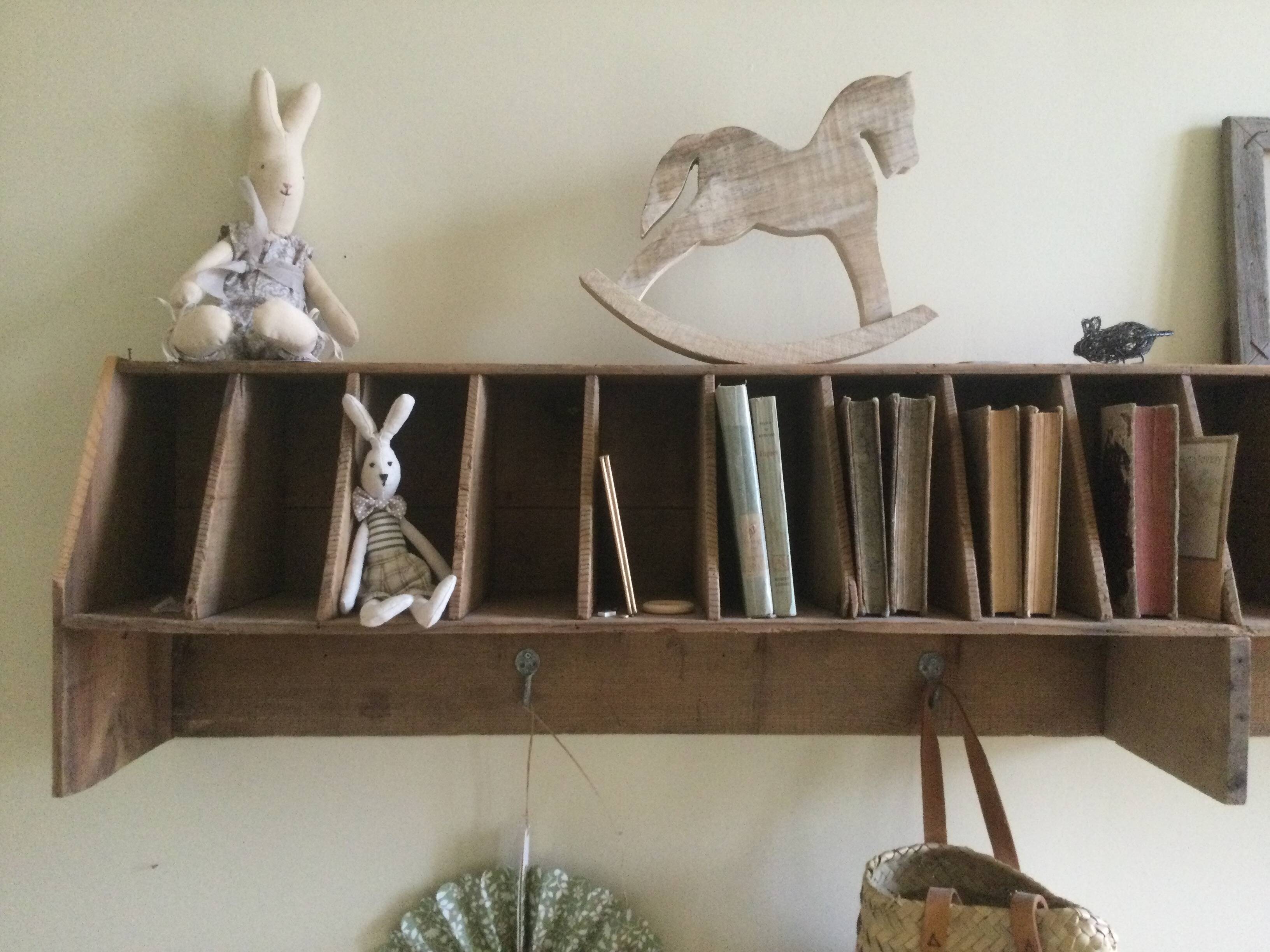 Large antique wall shelf
