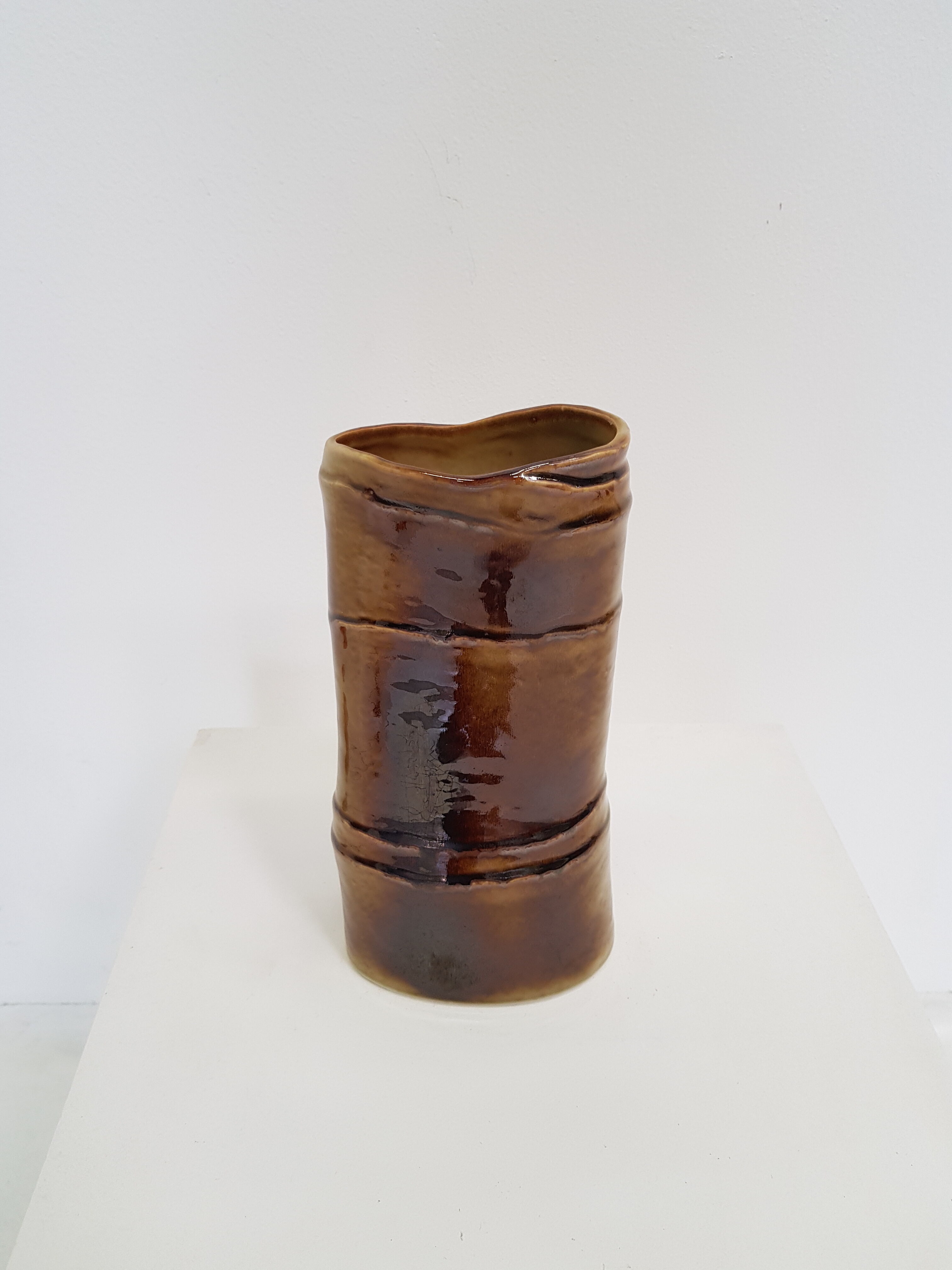 Ceramic vase signed Virebent France