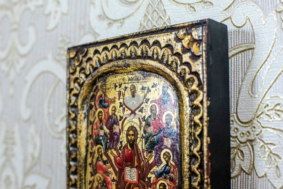 20th Century Icon of Jesus and the Twelve Apostles, 1890s