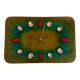 Pendule horloge murale rectangulaire émaillée franco bastianelli signée laurana design 60