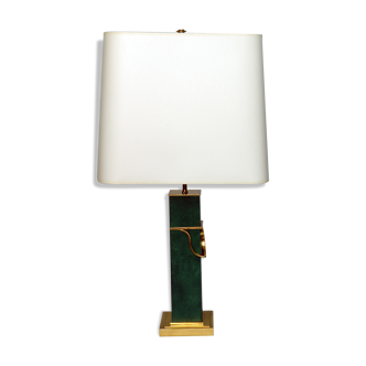 Broad hollywood regency table lamp, 1970s