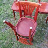 Set of 6 vintage bentwood bistro chairs