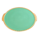 Plat à gâteau en faïence vintage salins france
