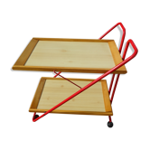 Trolley bar table roulante vintage design années 80
