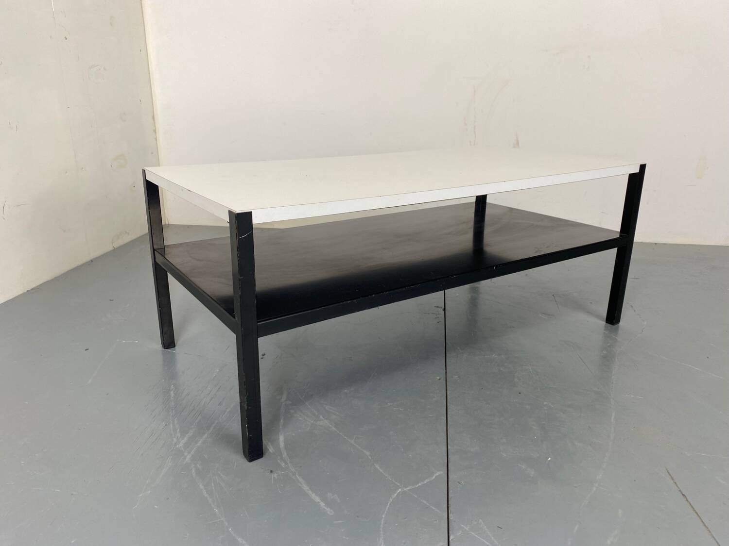 Mid Century Modernist Black and White coffee table by Wim Rietveld, 1960s