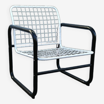 Molle design armchair in vintage metal by Marianne Hagberg for Ikea 1980
