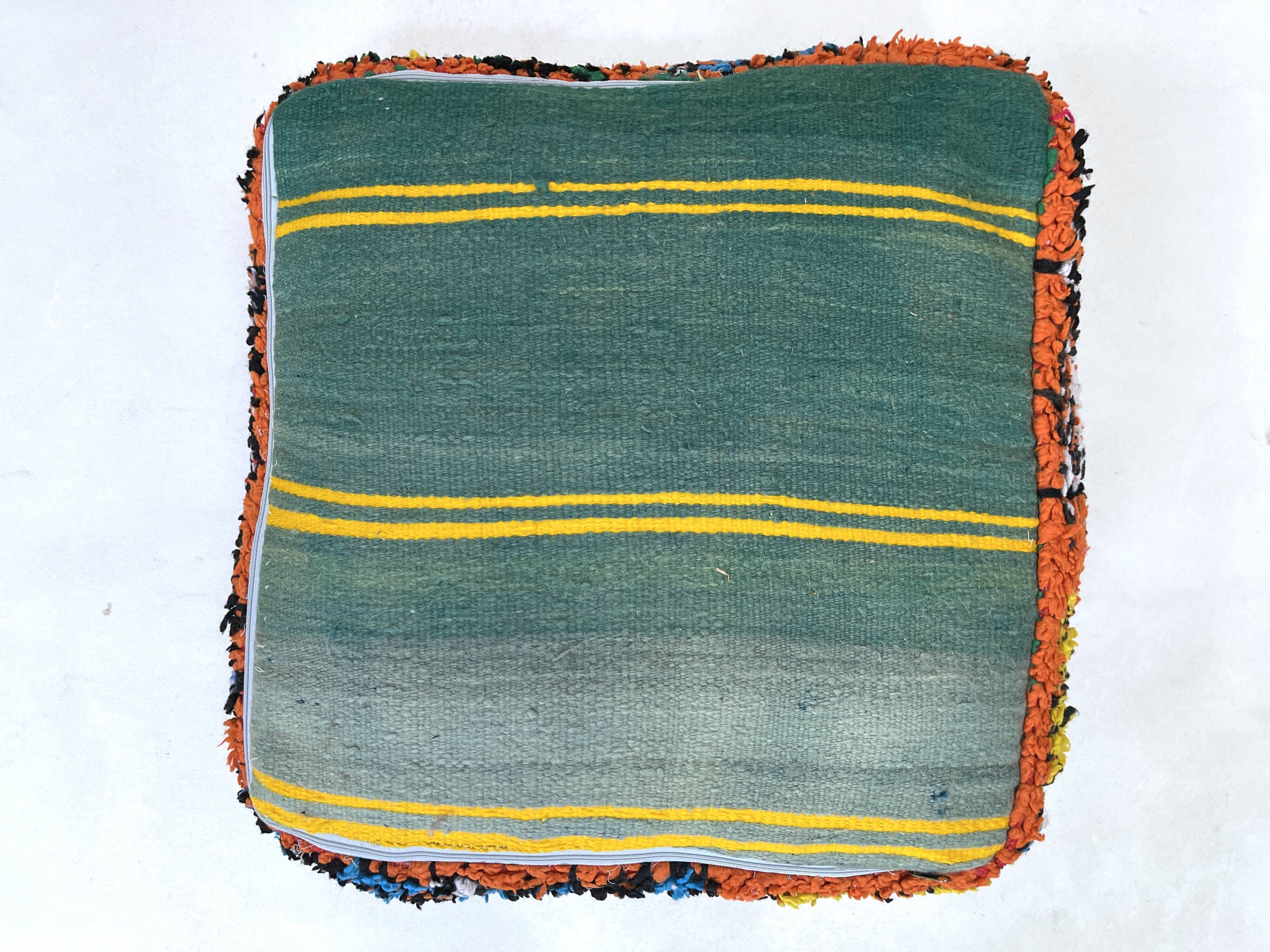 Moroccan kilim pouf
