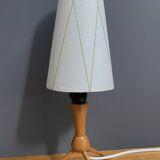 wood smalll table lamp 1960s