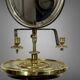 BARBER'S TRIPTYCH MIRROR IN BRASS, NAPOLEON III PERIOD, ADJUSTABLE IN HEIGHT