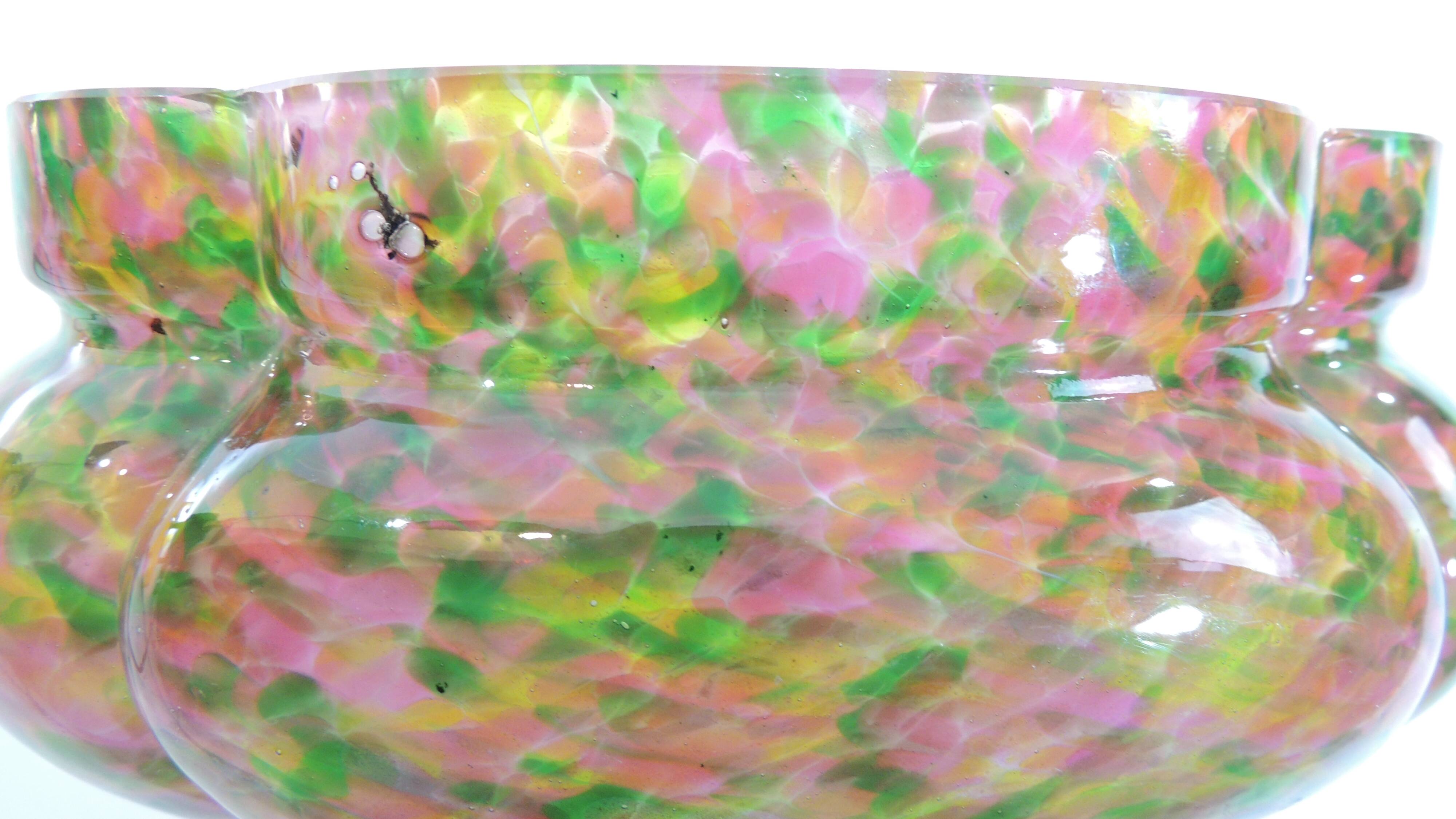 Verre, jardinière Murano, années 1960