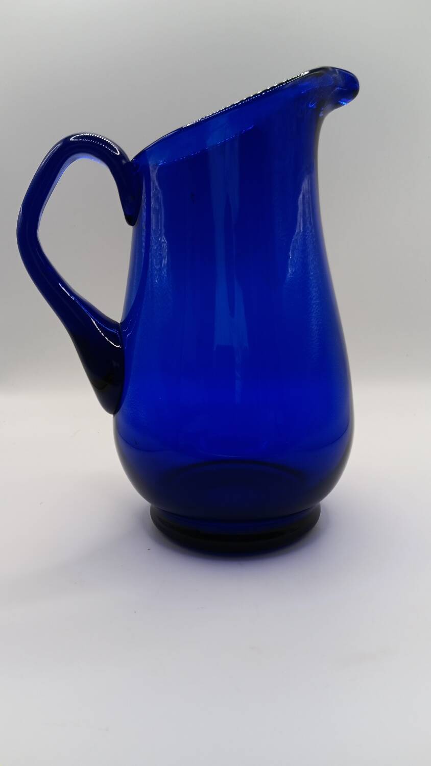 Holmegaard - Pichet / vase en verre Bleu de Bristol de Per Lutken