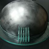 Pair of metal and plexiglass wall lights