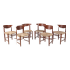 6x Peter Hvidt & Orla Mølgaard-Nielsen dining chair Model 316 in teak