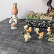 Paire d’oiseaux Karl Ens en porcelaine polychrome de Saxe